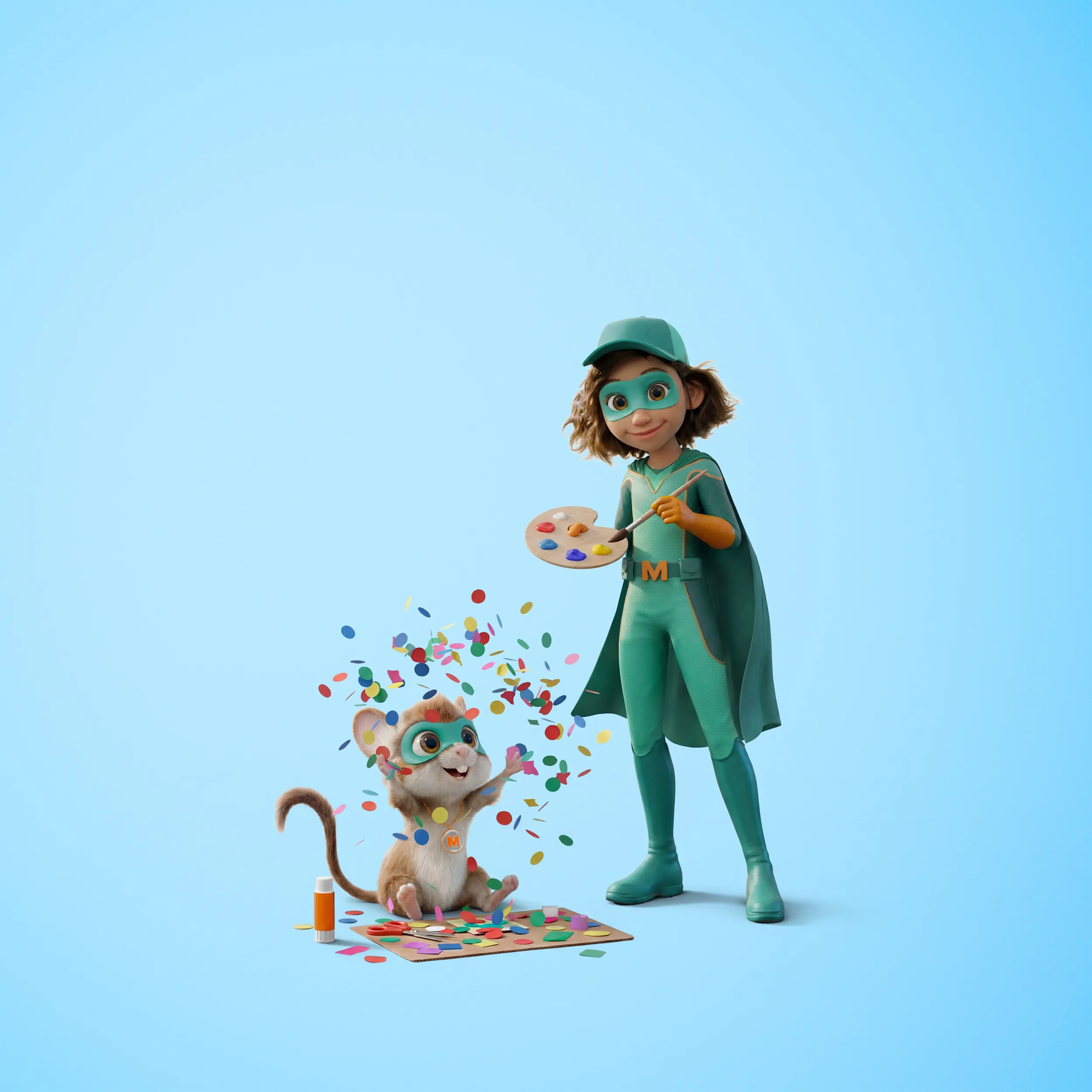 Mimigs: Millie e Malva mentre dipingono e fanno lavoretti manuali